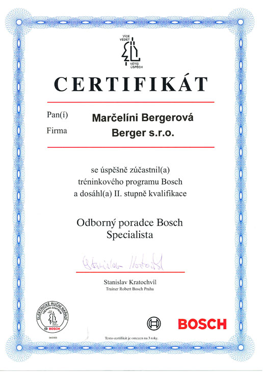 Odborný poradce BOSCH